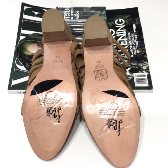 FREE PEOPLE mule camel block heel NEW - Picture 7 of 16